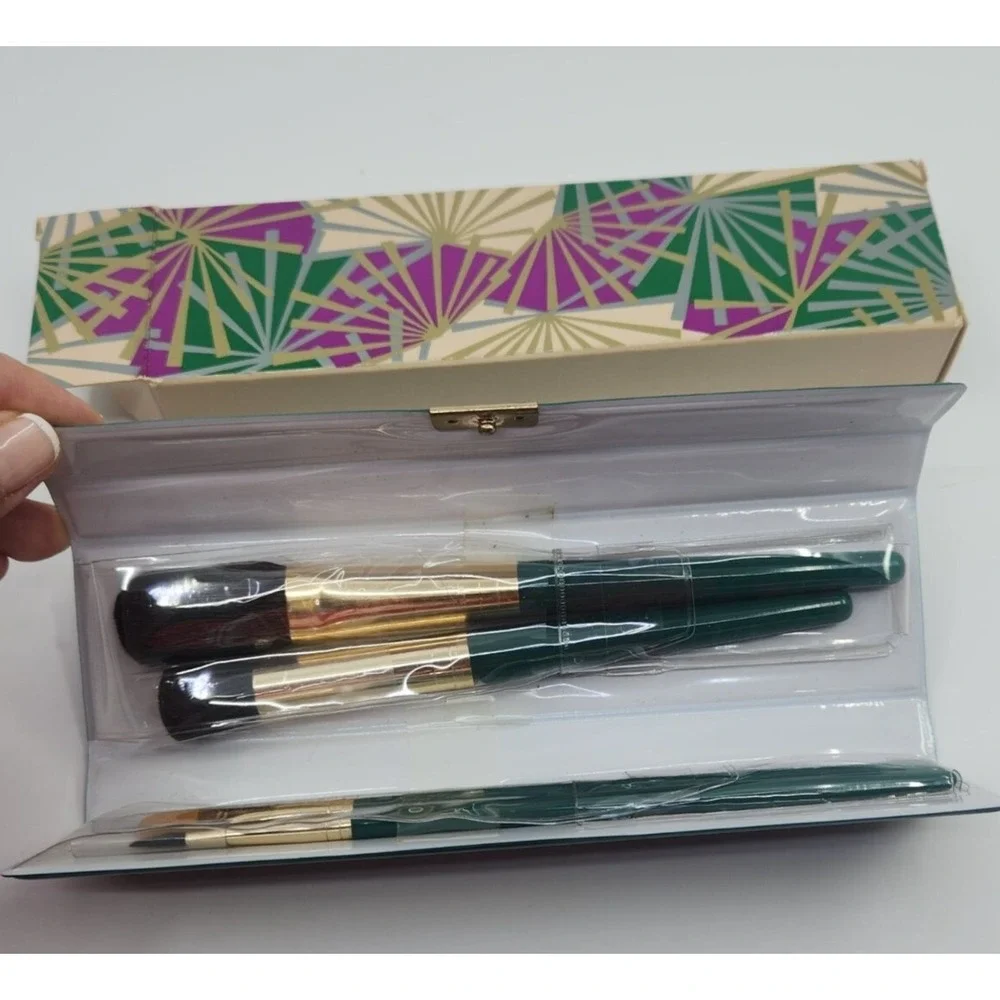 Vintage 80s Avon Perfect Applications Brush Kit Natural Hair Holiday Set New Bo